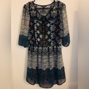 🔴 3/$10 Bebop boho style dress in sz med